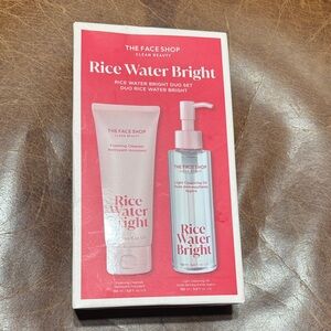 Rice Water Bright Cleanser & Exfoliant Set - Pink